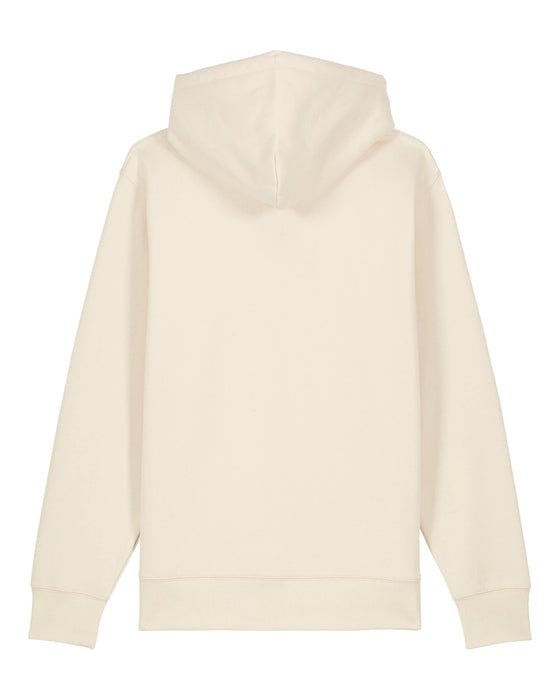 Mens Organic Cotton Relaxed-Fit Zip Hoodie in Natural Cotton hewn.