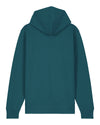 Mens Organic Cotton Relaxed-Fit Zip Hoodie in Ocean Blue hewn.