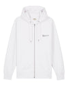 Mens Organic Cotton Relaxed-Fit Zip Hoodie in Snow White hewn.