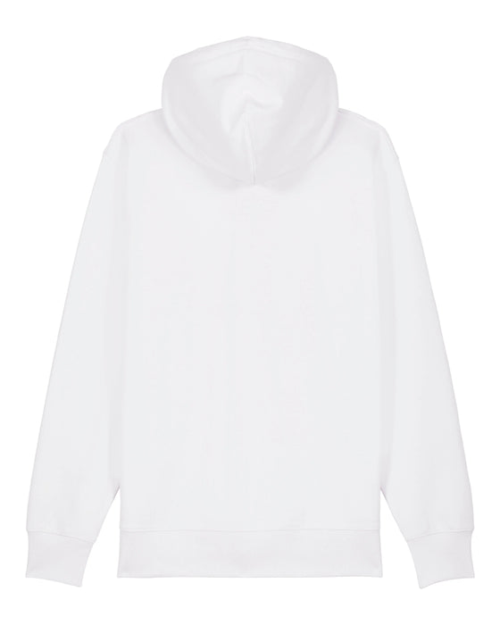 Mens Organic Cotton Relaxed-Fit Zip Hoodie in Snow White hewn.