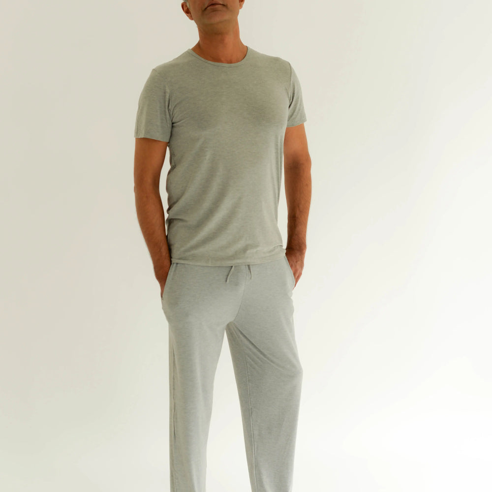 Mens Relaxed Bamboo Pyjama in Grey Made Wright London