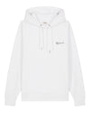 Mens Relaxed-Fit White Hoodie With Bristol Back-Print hewn.