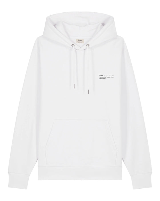 Mens Relaxed-Fit White Hoodie With California Back-Print hewn.