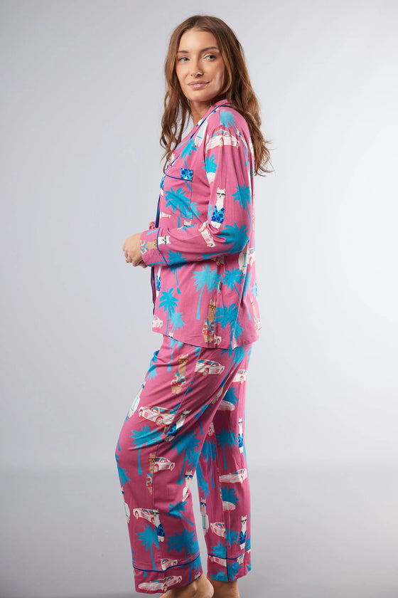 Miami Vice Alpacas Classic Pyjama Trouser Set Cosy Collective