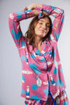 Miami Vice Alpacas Classic Pyjama Trouser Set Cosy Collective