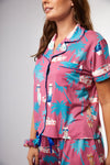 Miami Vice Alpacas Pyjama Short Set Cosy Collective