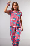 Miami Vice Alpacas T-Shirt Pyjama Trouser Set Cosy Collective