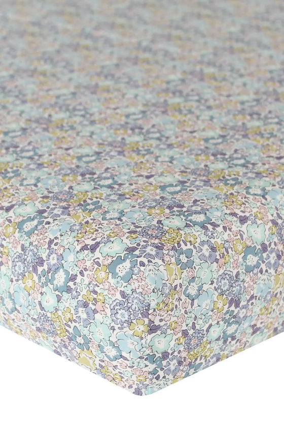 Michelle Sea Green Liberty Fitted Sheet Coco & Wolf