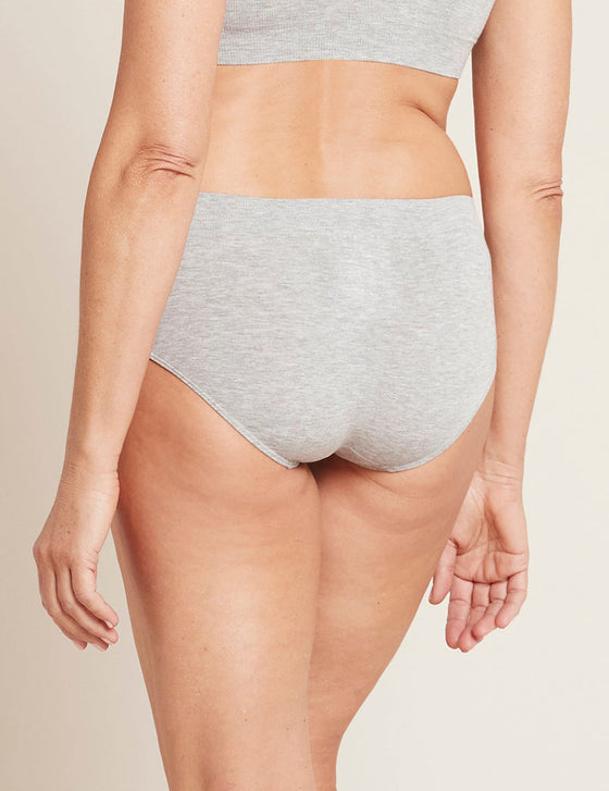 Light Grey Marl Midi Briefs Boody