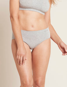  Light Grey Marl Midi Briefs Boody