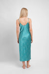 Midi Slip / "Teal Stars" Jessica Russell Flint