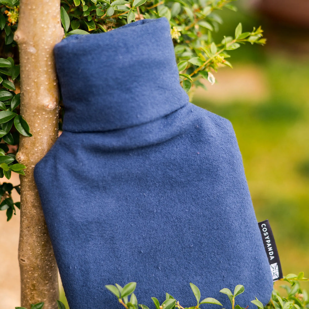 Midnight Blue Cotton 1L Hot Water Bottle CosyPanda