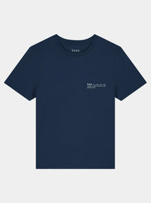  Midnight Navy Blue Women's Organic Cotton Fitted T-Shirt hewn.