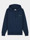 Midnight Navy Mens Organic Cotton Relaxed-Fit Hoodie hewn.