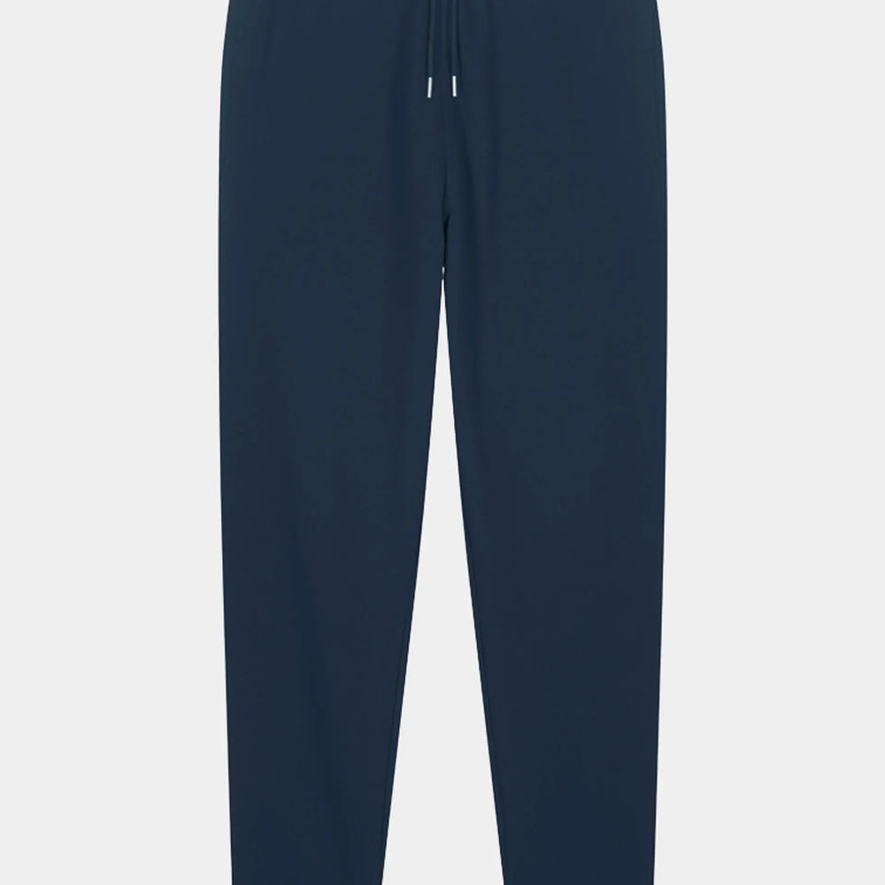 Midnight Navy Mens Organic Cotton Relaxed-Fit Joggers hewn.