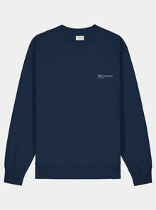  Midnight Navy Mens Organic Cotton Relaxed-Fit Sweatshirt hewn.