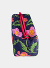 Midnight Sweetpea Cotton Wash Bag inara