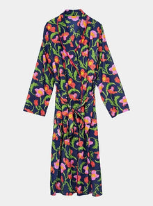  Midnight Sweetpea Women's Cotton Robe inara