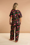 Midnight Sweetpea Women's Floral Cotton Pyjamas inara