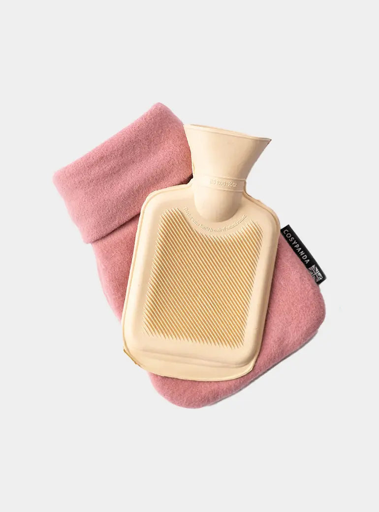 Mini Pink Organic Cotton Hot Water Bottle CosyPanda