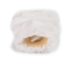 Mini Silky Soft White Faux Fur Hot Water Bottle CosyPanda