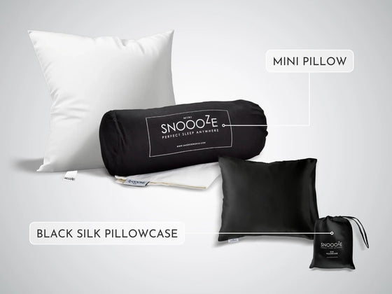 Mini Travel Pillow + Silk Pillowcase Snooozeworld