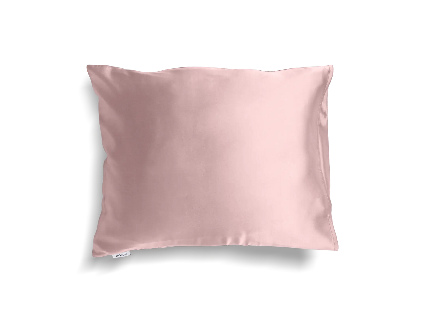 Mini Travel Pillow+Mini Silk Pillowcase+Eye Mask+Gift Box Included Bundle, Blush Pink Snooozeworld