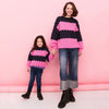 Marissa Stripe Bubble Stitch Jumper - Navy Cara & The Sky