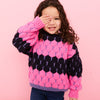 Marissa Adult and Mini Me Stripe Bubble Stitch Matching Jumpers Cara & The Sky