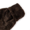 Mini Dark Chocolate Faux Fur Hot Water Bottle