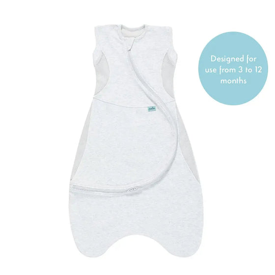 Minimal Grey 0.5 Tog Cuddle to Sleep Bag Purflo