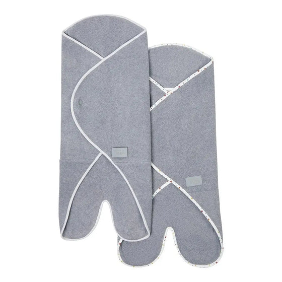 Minimal Grey Cosy Wrap Travel Blanket Purflo