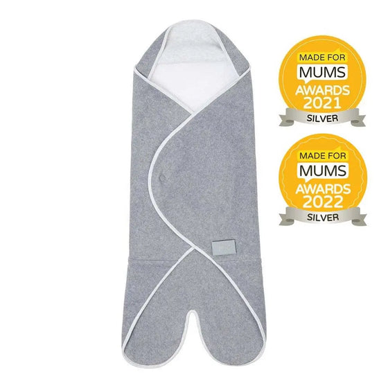 Minimal Grey Cosy Wrap Travel Blanket Purflo