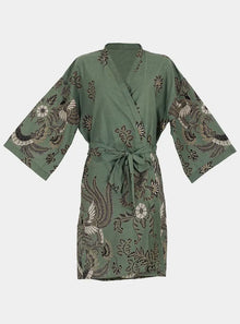  Mint Batik Kimono Robe Wear the World