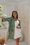 Mint Batik Kimono Robe Wear the World