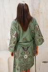 Mint Batik Kimono Robe Wear the World