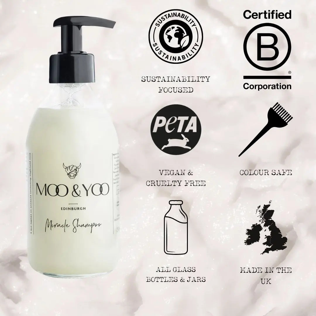 Miracle Shampoo - Aluminium Lid (250ml) Moo & Yoo