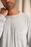 Mister You Bamboo Pyjama Set in Grey Marl Pretty You London