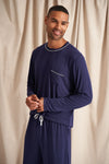 Mister You Bamboo Pyjama Set in Midnight Pretty You London