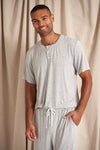 Mister You Bamboo Short Pyjama Set in Grey Marl Pretty You London