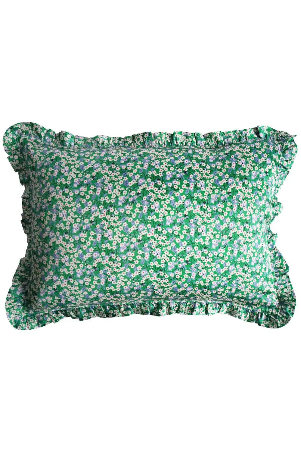 Mitsi Emerald Frill Silk Pillowcase Coco & Wolf