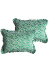 Mitsi Emerald Frill Silk Pillowcase Coco & Wolf