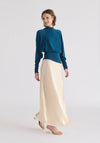 Mock Neck Batwing Jumper With Ruched Cuffs Paisie