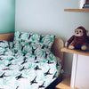 Monkey Toddler Cot Bed Duvet Set Lulu and Nat