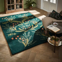  Moorland Floral Wool Rug Dunelm