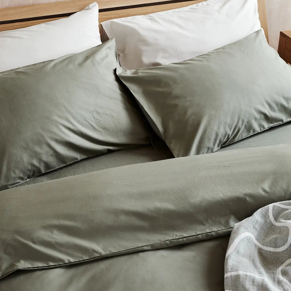 Moss Tencel Cotton Duvet Cover Undercover Living