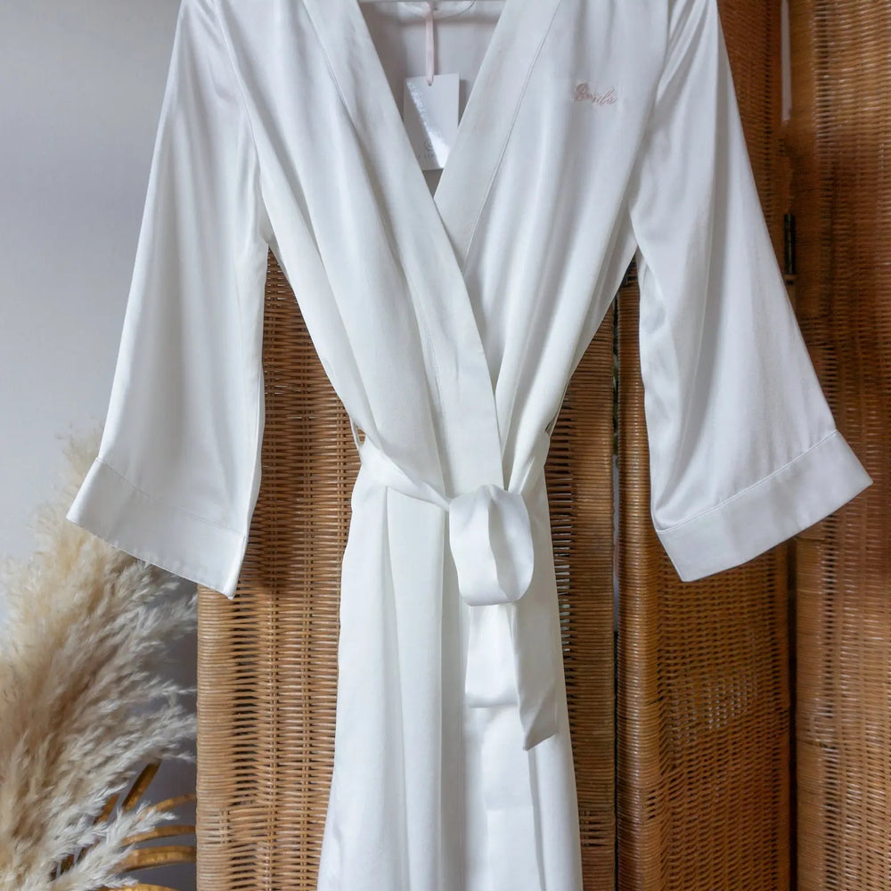 Mulberry Silk Bridal Dressing Gown Liv Lindley Silk Studio