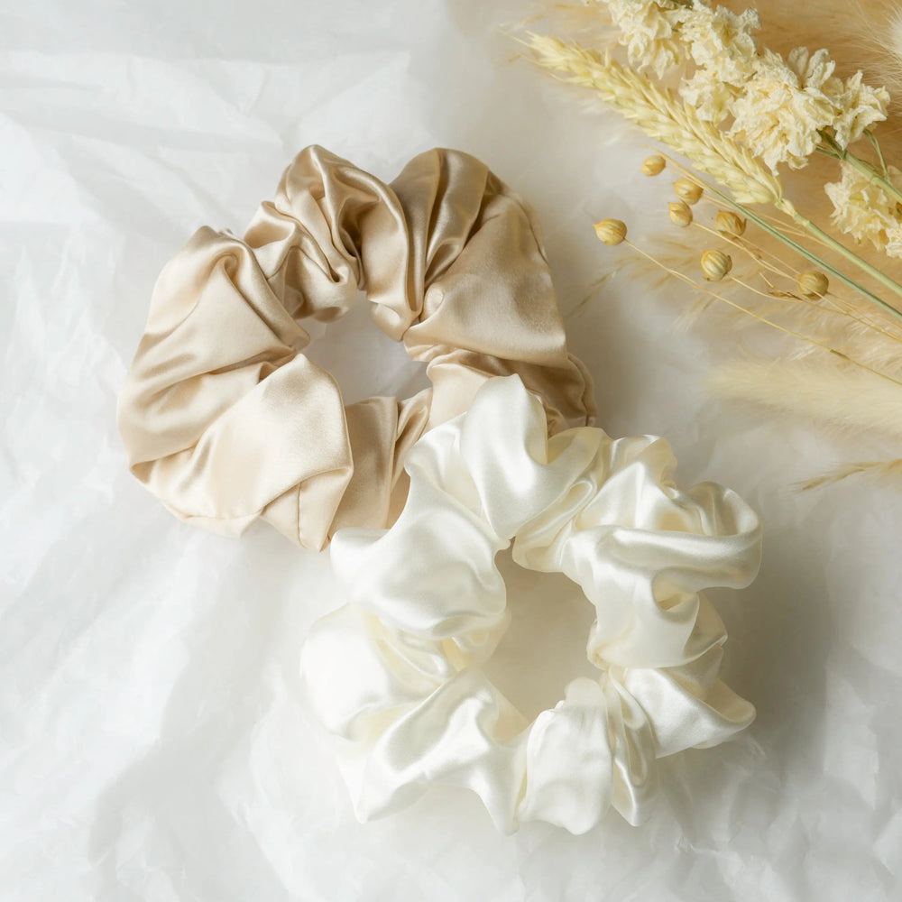 Mulberry Silk Bridal Scrunchie Liv Lindley Silk Studio