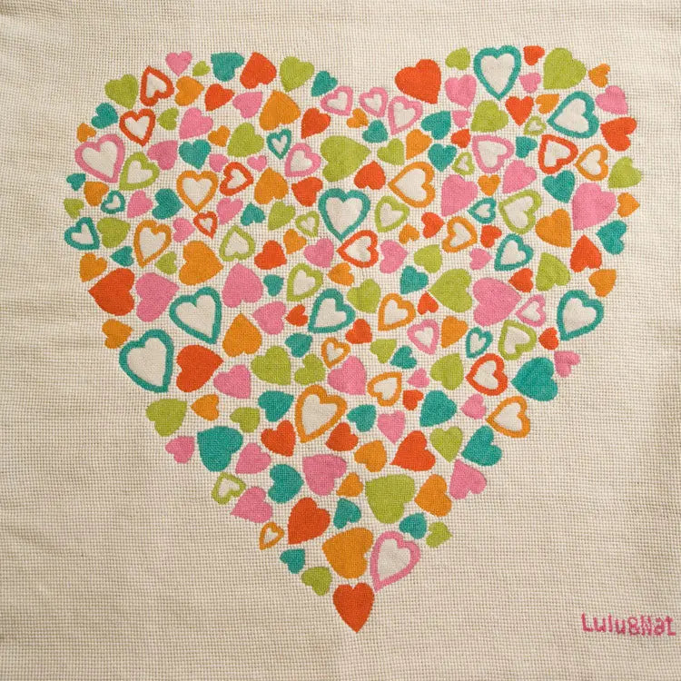 Multi-Colour Heart Wallhanging Lulu and Nat