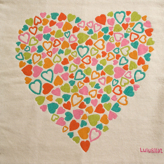 Multi-Colour Heart Wallhanging